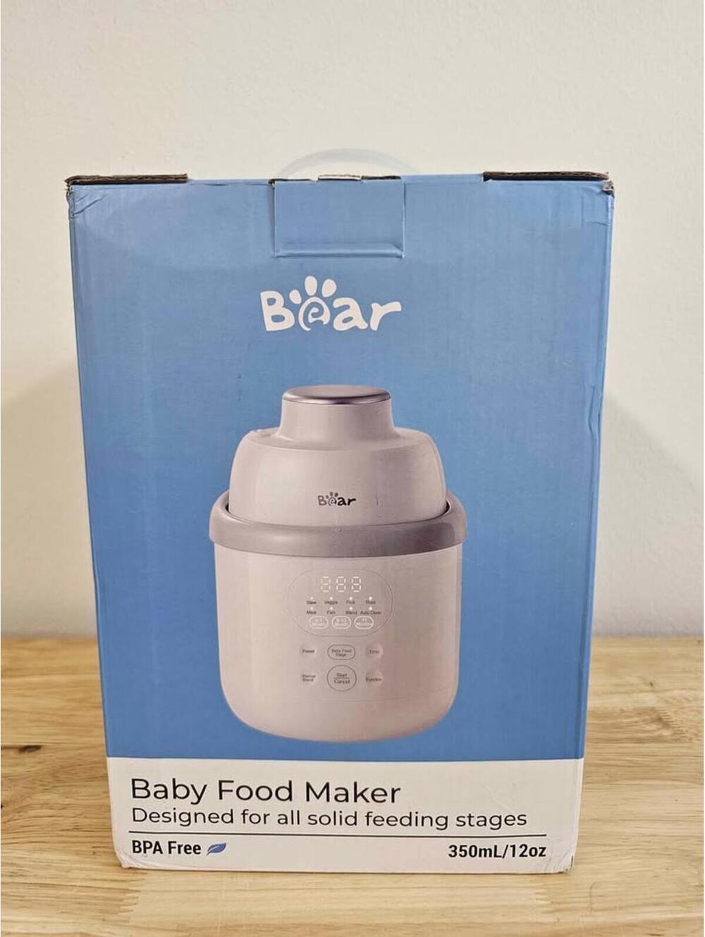 Bear Baby Food Maker (All-Stage Steamer & Blender)